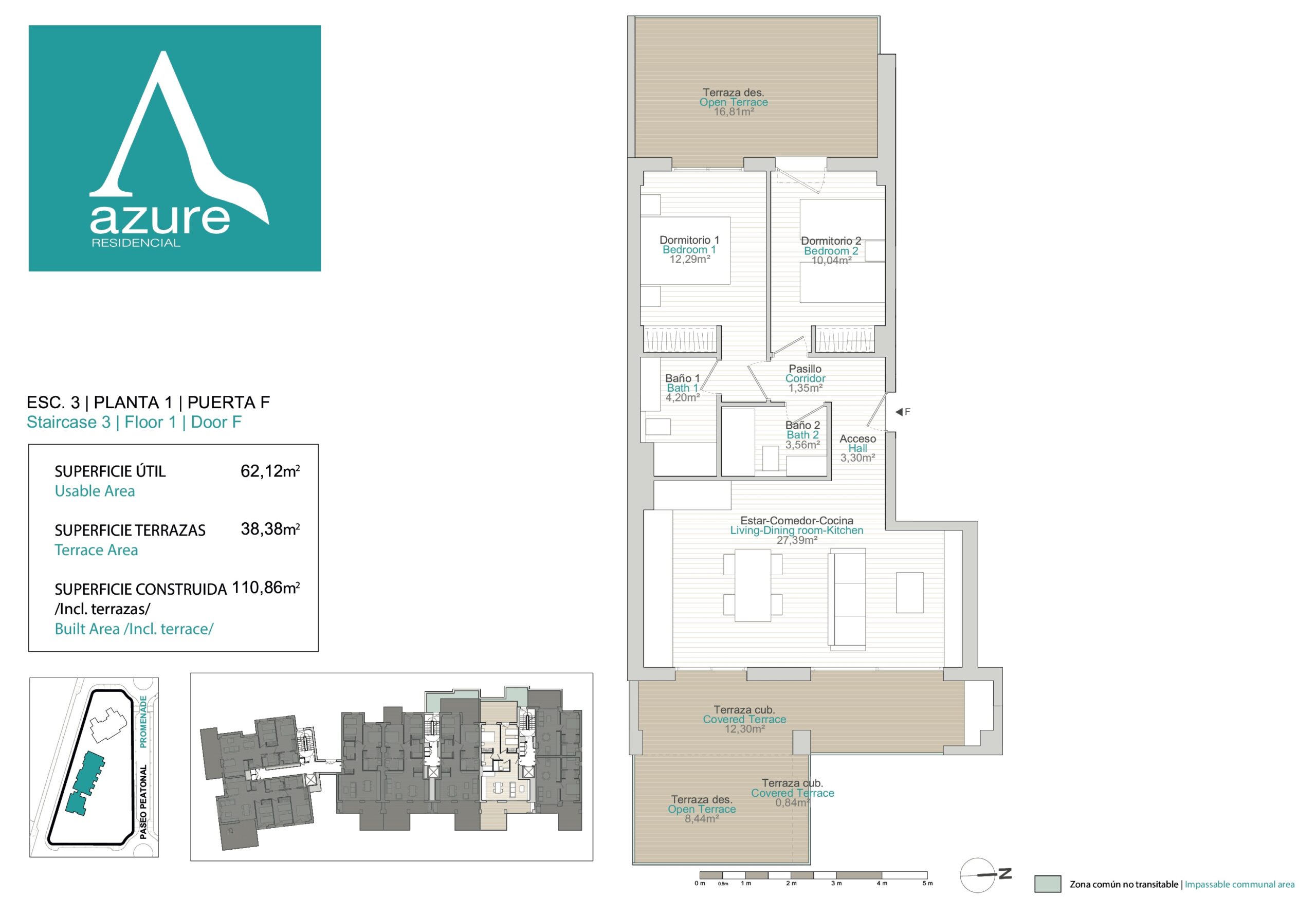 Plattegrond Allonbay Azure 3-1F