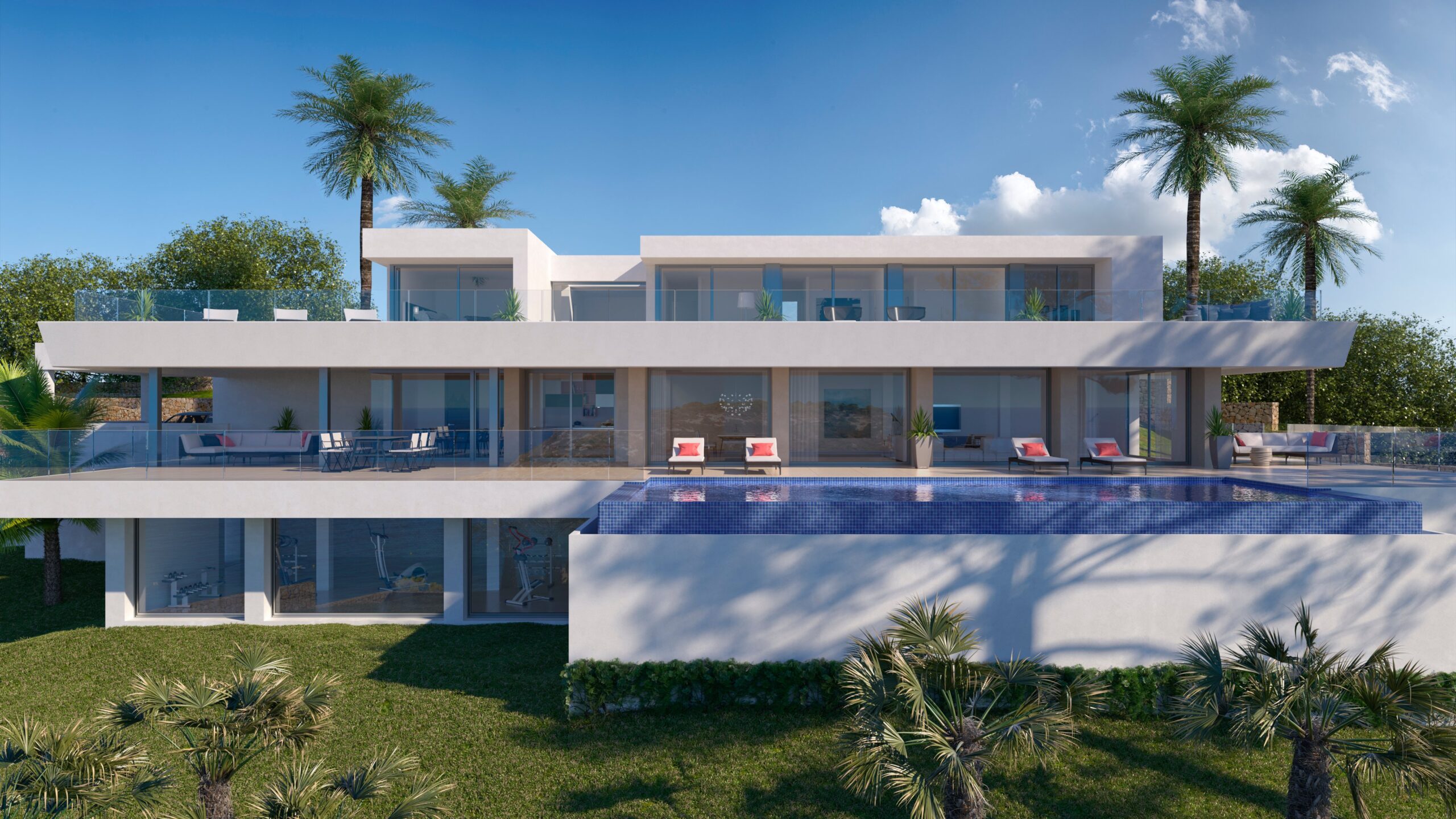 Voorzijde villa La Cala